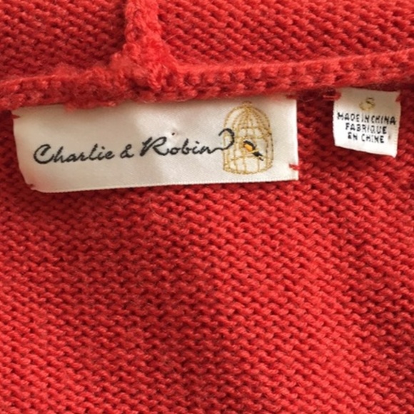 Charlie & Robin S Squeezebox Cardigan Orange - Picture 5 of 6
